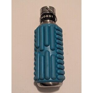 MOBOT Foam Roller Water Bottle 27oz Stainless Steel Blue Yoga Gym Pilates